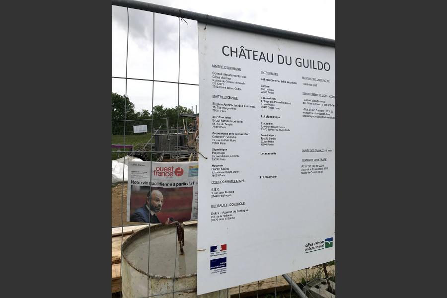 Chantier chateau du guildo